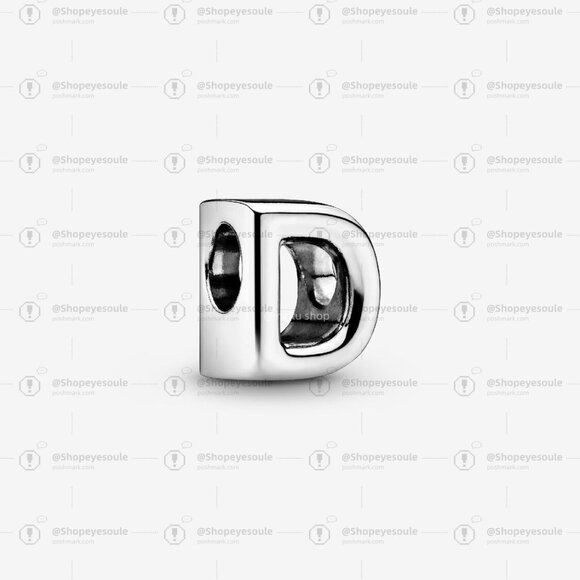 Pandora Letter D Alphabet Charm - Picture 1 of 6